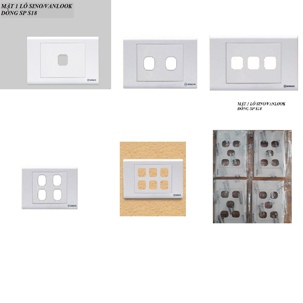 [HCM]MẶT CÔNG TẮC ÂM TƯỜNG 1 LỔ SINO,2 LỔ 3 LỔ 4 LỔ 5 LỔ,6 LỔ CÔNG TẮC SINO,MẶT CB CÓC
