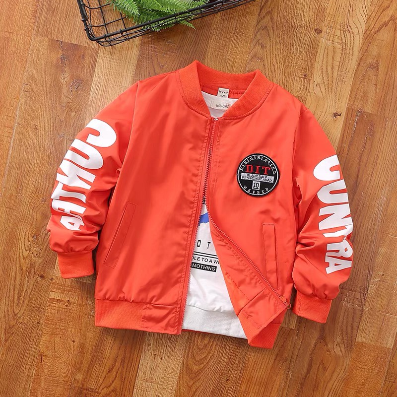 Áo bomber bé trai - Áo khoác dù cho bé trai dễ thương hiện đại.