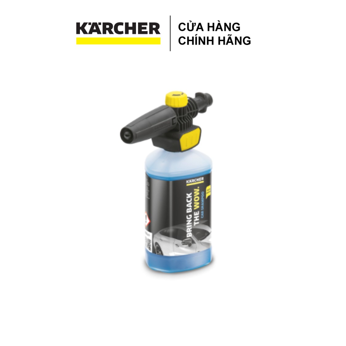 [Xuất xứ Romania] Đầu phun tạo bọt rửa xe Karcher FJ 10 C, chai chất tẩy rửa 1 lít