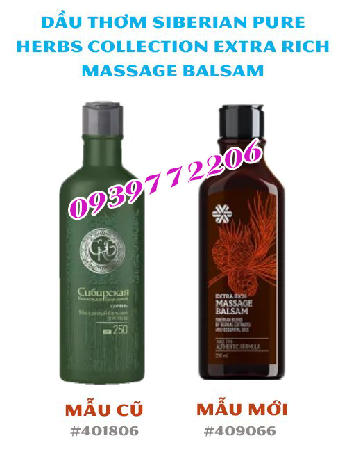 (Mẫu mới) Dầu SIBERIAN WELLNESS Extra Rich Massage Balsam