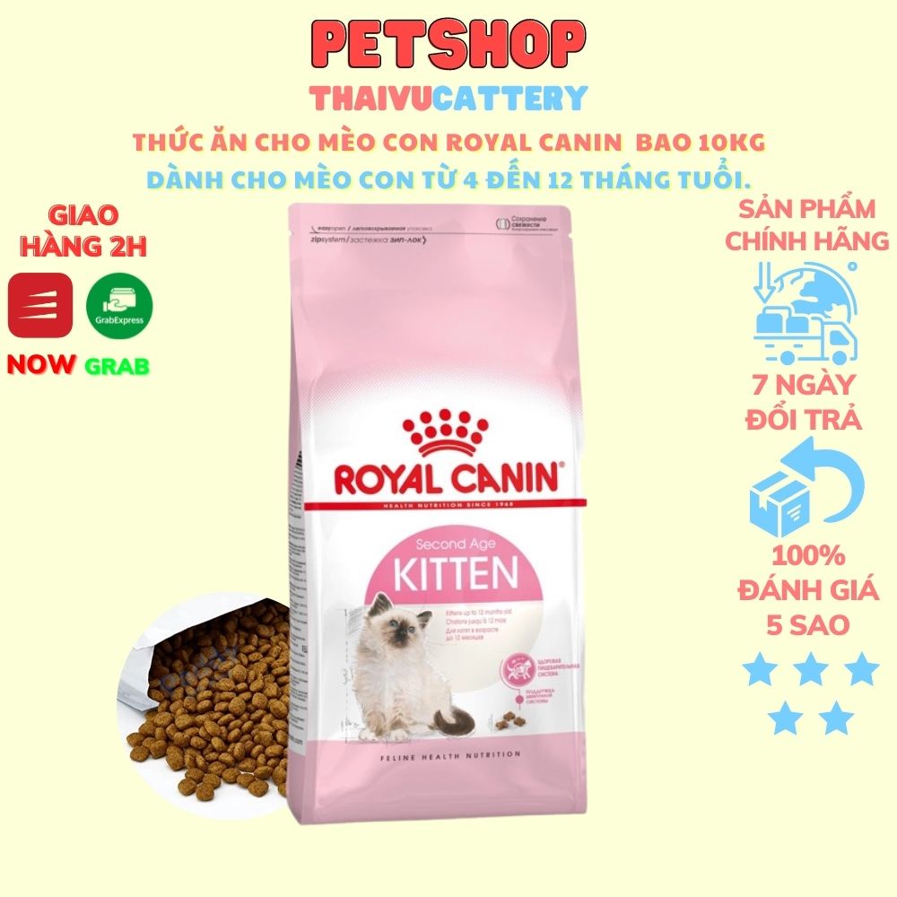 KITTEN - Thức ăn cho mèo con Royal canin kitten bao 10kg dành cho mèo con