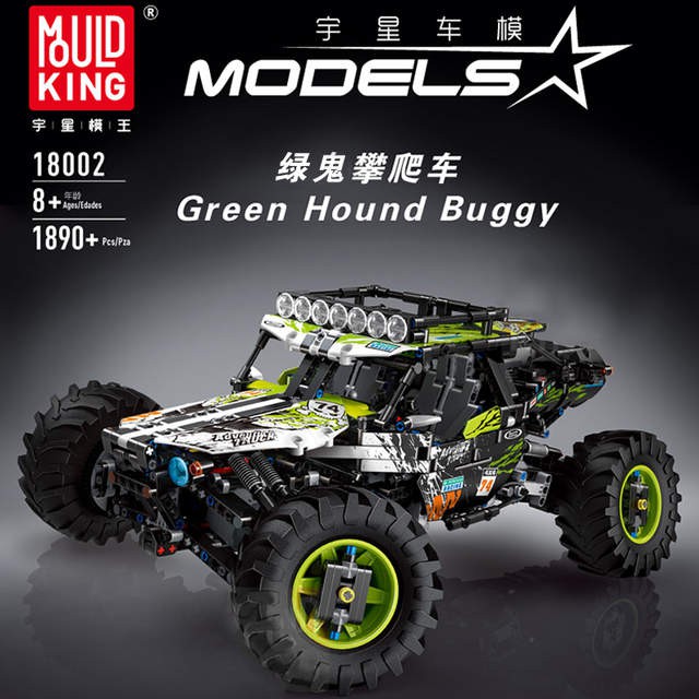 Mould king 18002 ( Mô hình technic xe địa hình RC Green Hound Buggy có điều khiển 1890 mảnh )