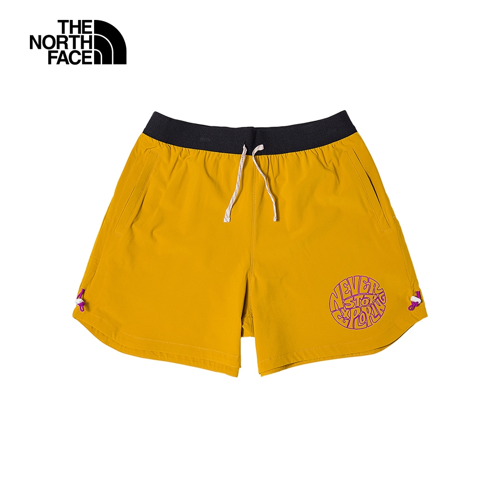 The north face- quần short thể thao nữ- trailwear okt trail shorts màu vàng nâu- nf0a81z6