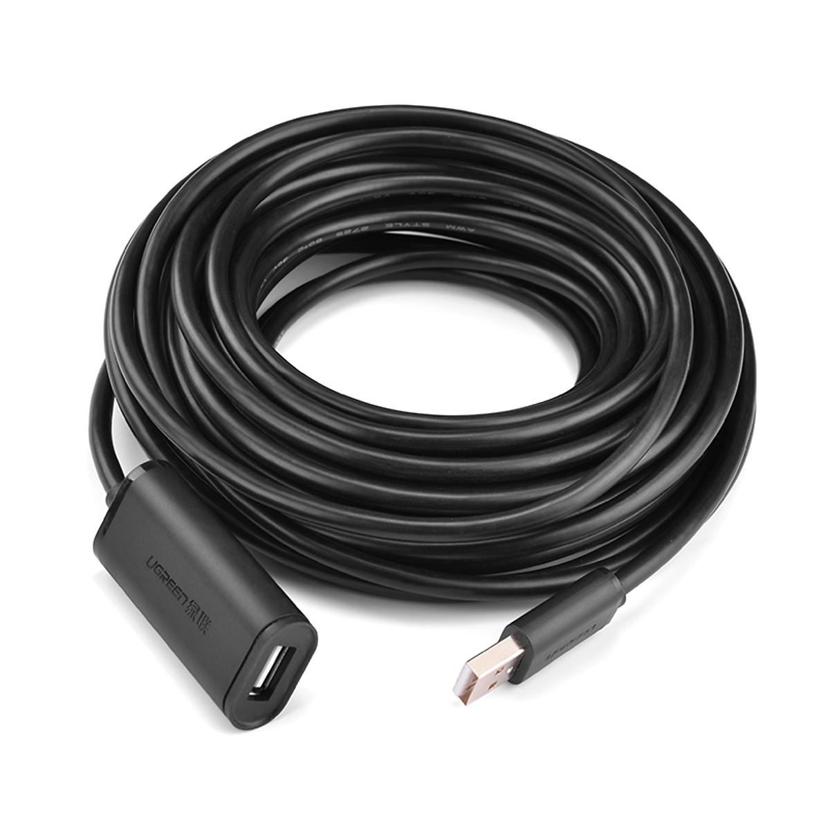 Cáp usb 2.0 nối dài 10m ugreen 10321 chính hãng