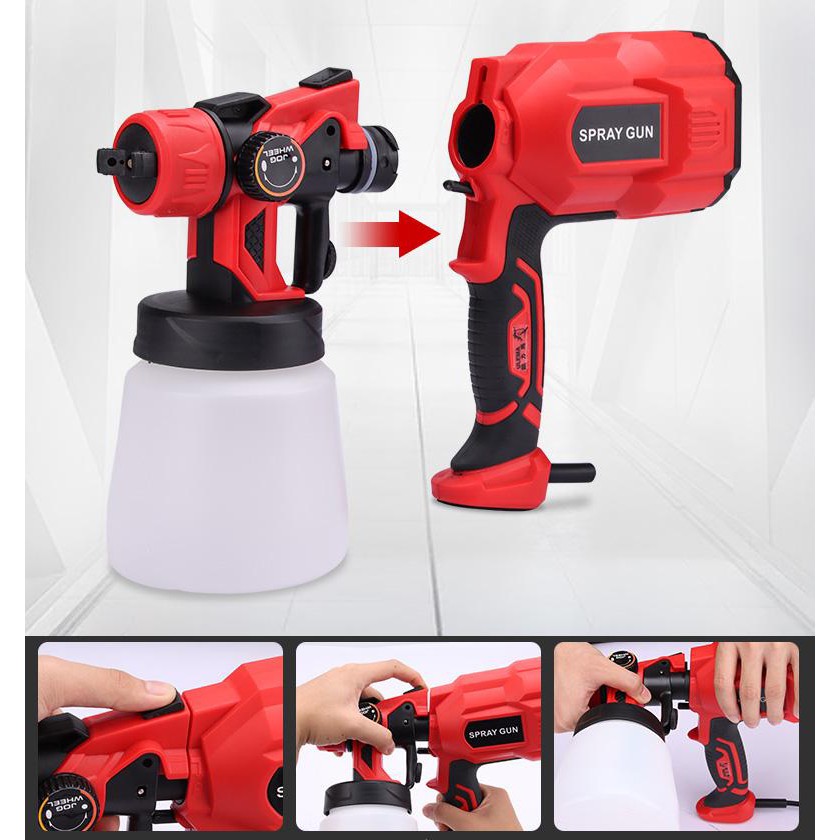 Súng Phun Sơn Điện Đài Loan 220V-550W-Bảo hành 6 tháng