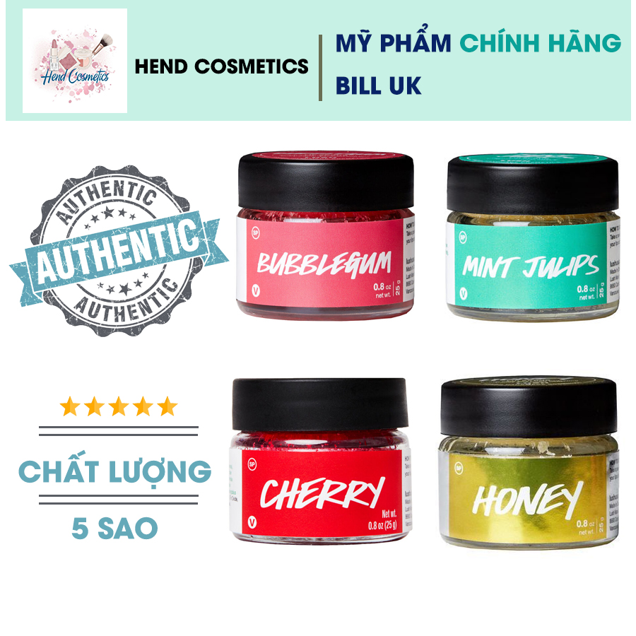 Tẩy Da Chết Môi Lush Lip Scrub - Cherry, Bubblegum, Honey, Cookie dough