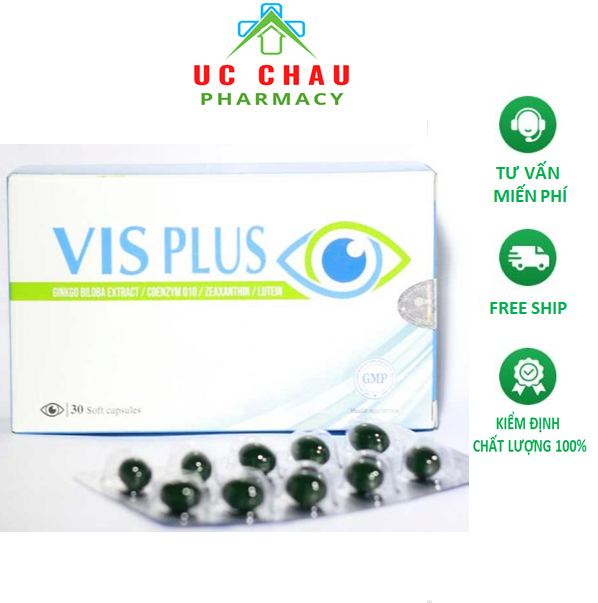 Viên uống bổ mắt Visplus Hộp 30 viên