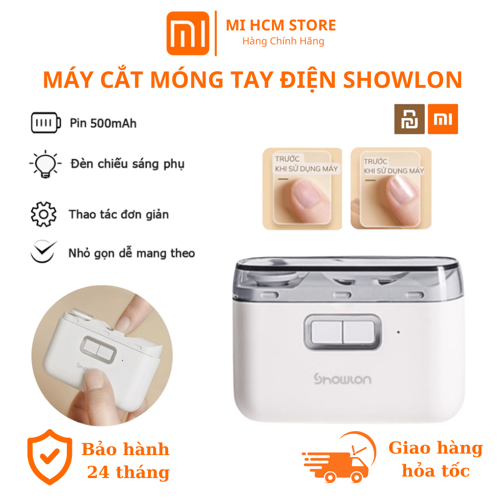 Máy Cắt Móng Tay Điện Xiaolang Showlon Nhỏ Gọn, Thông Minh, Tiện Lợi, Bảo Hành 2 Năm