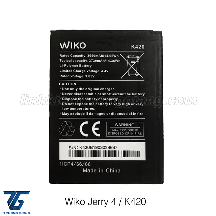 Pin wiko jerry 4 / k420