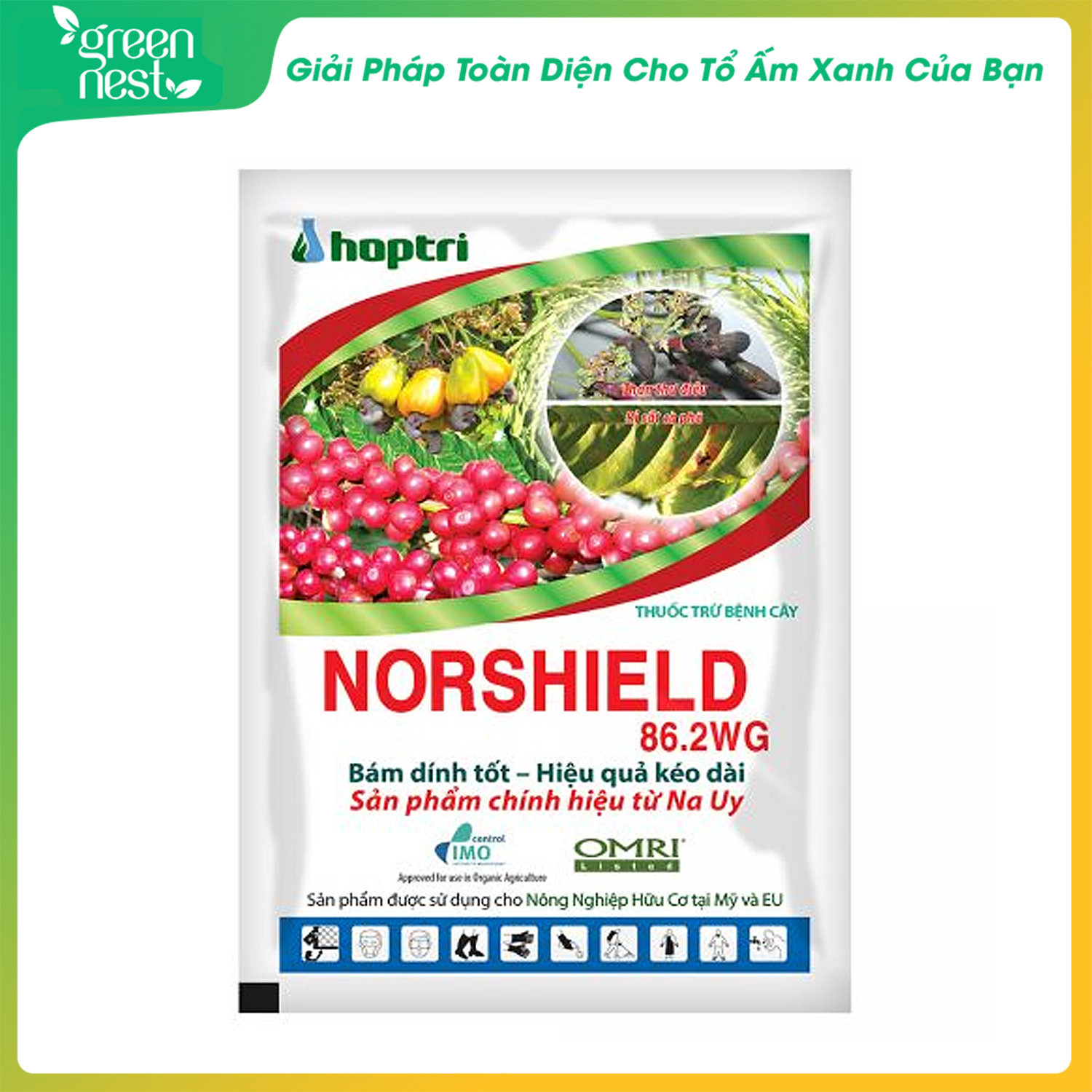Thuốc trừ bệnh cây - norshield 82.6wg 50gr - bám dính tốt, hiệu quả kéo dài