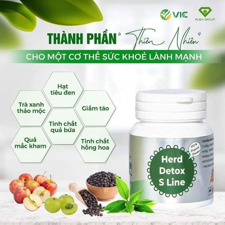 Giảm mỡ bụng herd detox sline