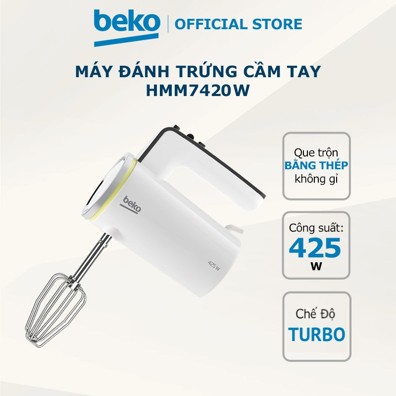 Máy đánh trứng cầm tay beko hmm7420w