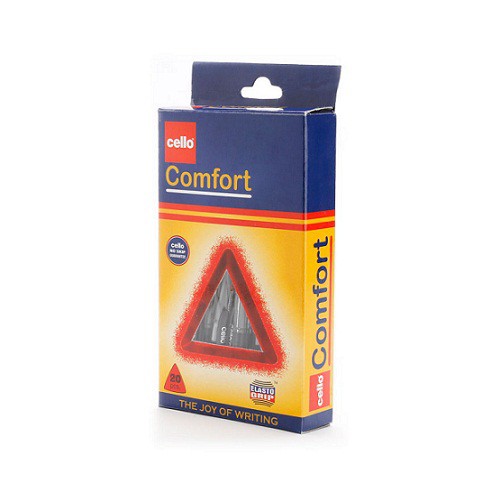 Hộp 20 chiếc bút Cello Comfort 0.7mm (Xanh, đen, đỏ)