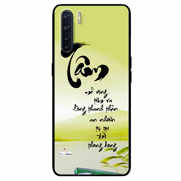 Ốp Cường Lực Dẻo Đen Dành Cho Oppo A91 - Reno 3 Mẫu Tâm