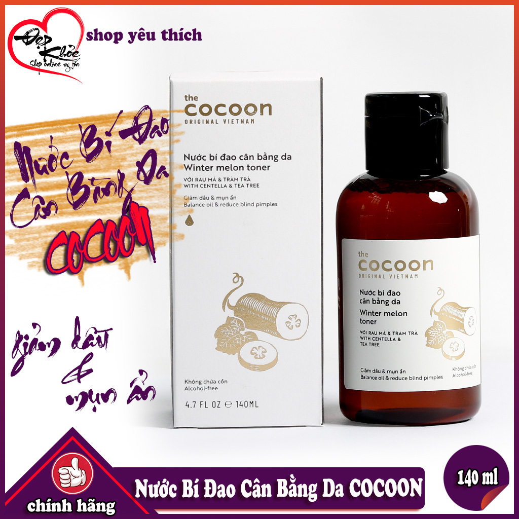 Nước bí đao cân bằng da cocoon 140ml