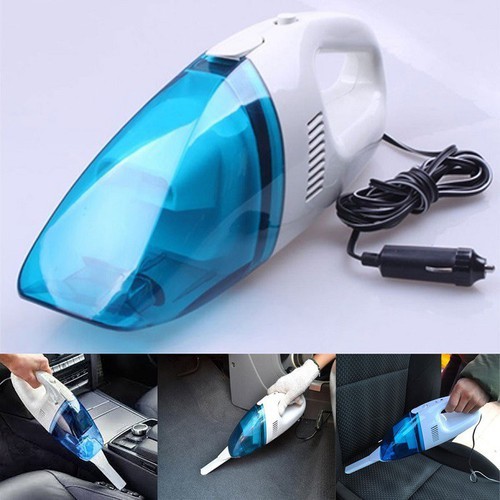 Máy hút bụi ô tô loại nhỏ, máy hút bụi khô ướt đa năng, máy hút bụi mini nhỏ màu xanh trắng, máy hút bụi ô tô 12V