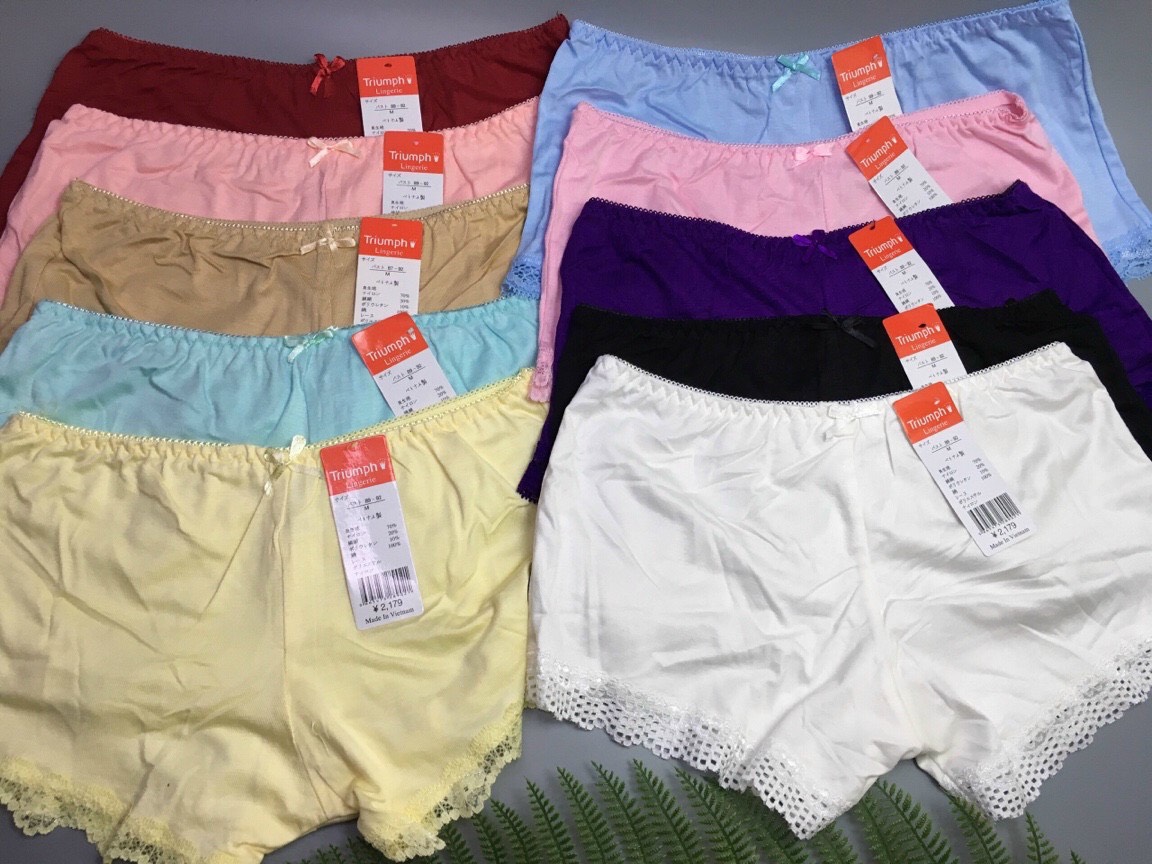 Bộ 04 quần đùi nữ mặc trong váy cao cấp 100% cotton (dưới 70 kg vừa)