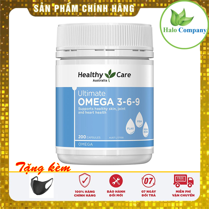 Viên uống Ultimate Omega 3 6 9 Healthy Care – Dưỡng chất cần thiết cho sức khỏe và tim mạch 200v