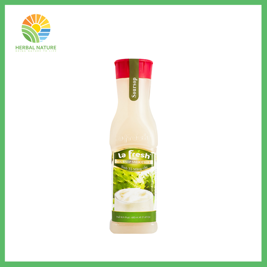 Sinh tố mãng cầu lafresh 750ml rất giàu nhiều loại vitamin: c, b1, b6…