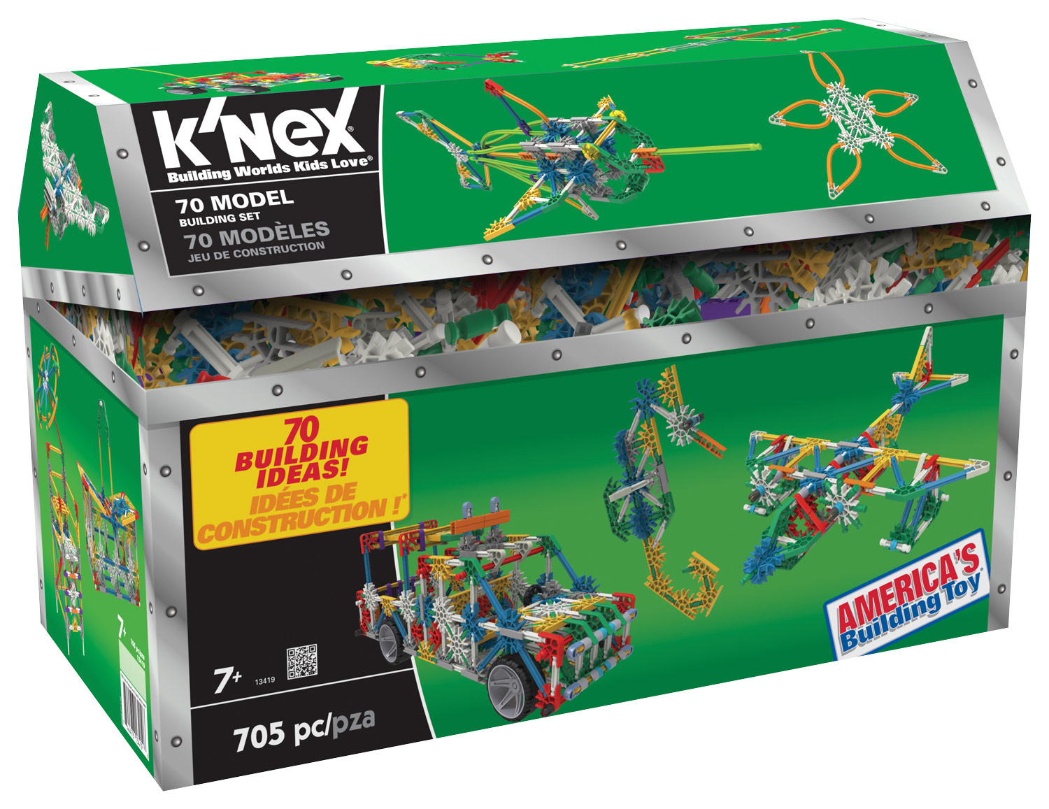 [HCM]13419-70 MODEL BUILDING SET ( Sưu tập bộ lắp ráp 70 KNex Americas )