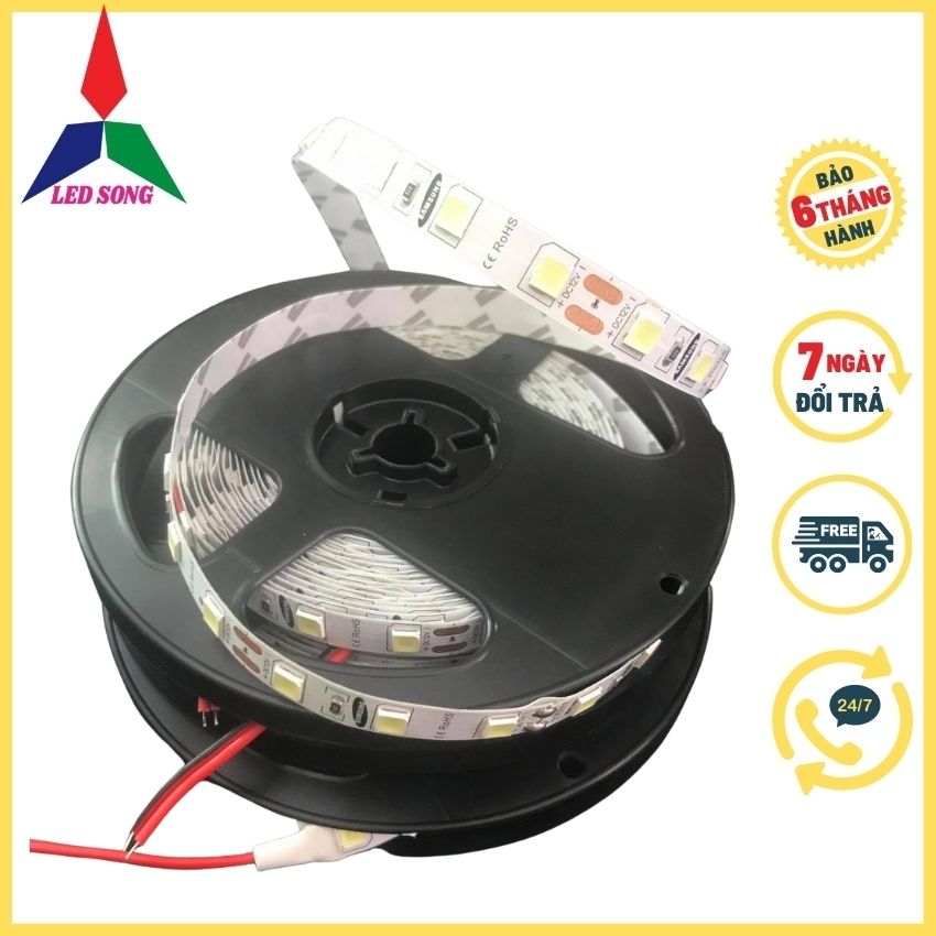 Led dây dán 5054 Samsung 12v cuộn 5m loại tốt ánh sáng trắng