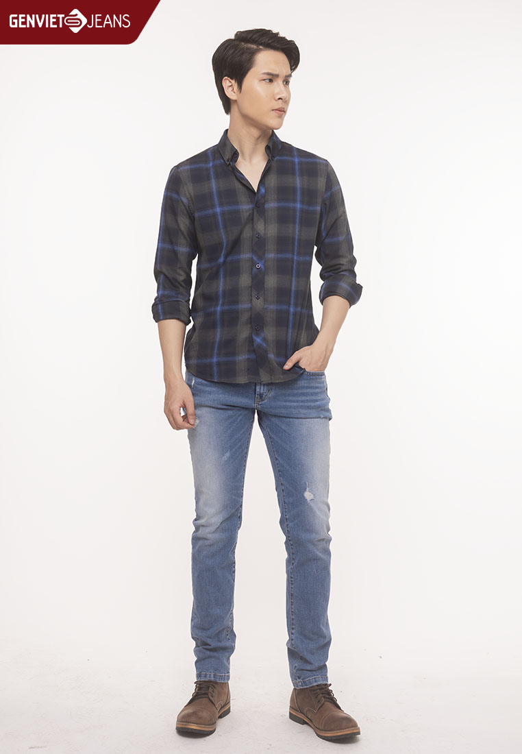 Quần dài jeans nam t1102j737 genviet jeans