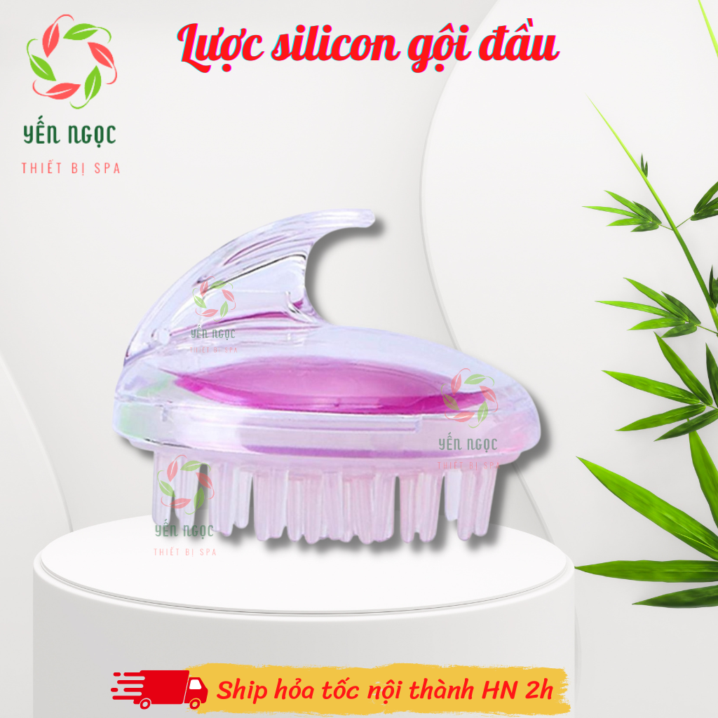 Lược silicon gội đầu dưỡng sinh | Lược gội đầu silicon massage đầu