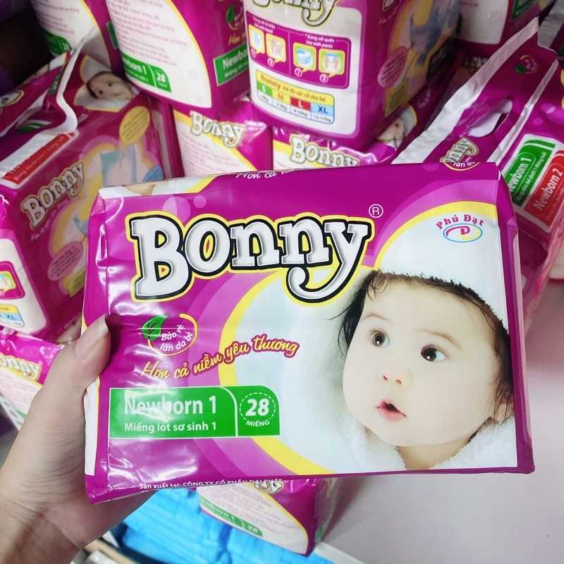 Miếng lót sơ sinh Bonny bịch 28 miếng