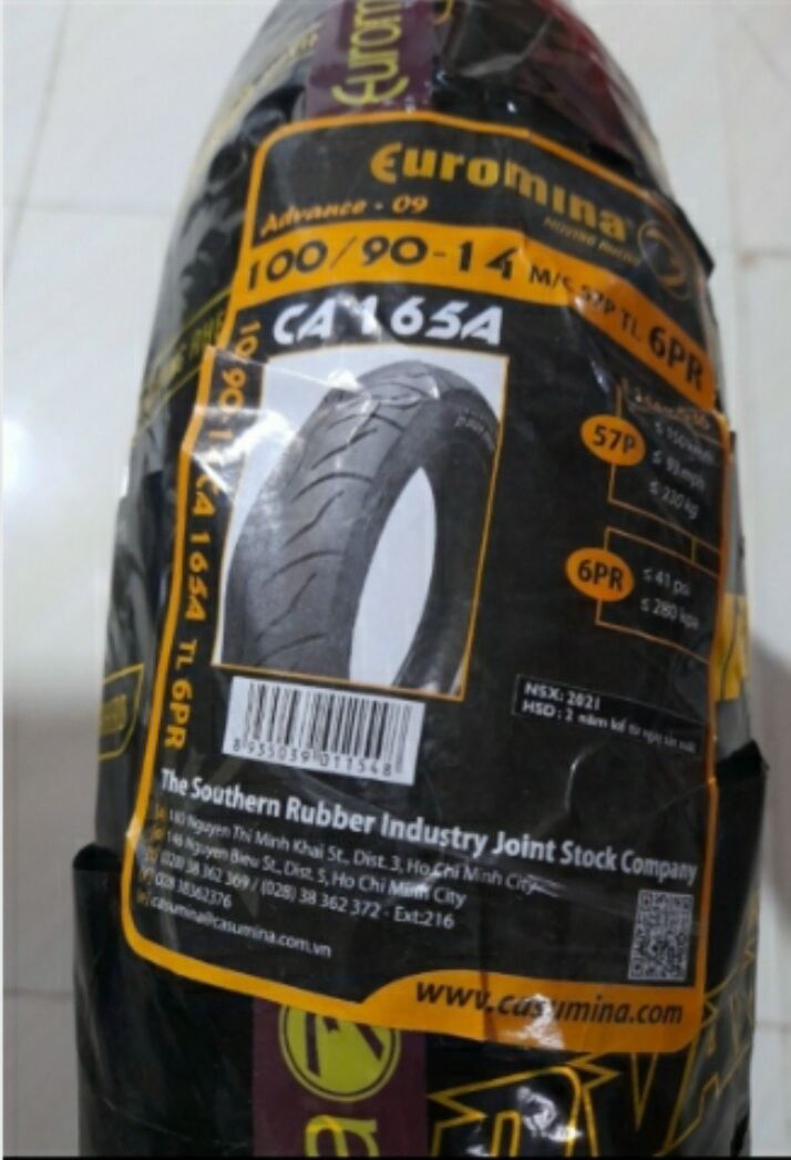 Lốp 100/90-14 sau sh mode, pcx. tiêu chuẩn châu âu...
