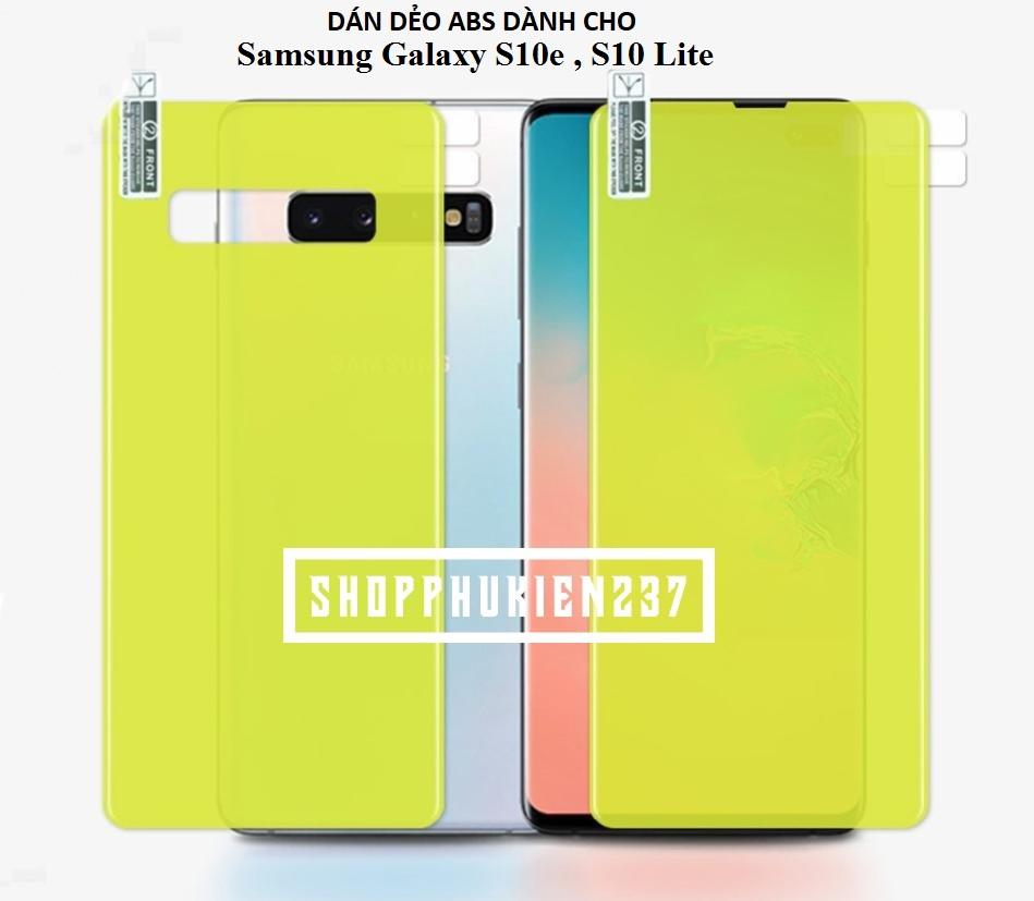 Dán dẻo abs dành cho samsung galaxy s10e s10 lite dán dẻo full màn trong suốt cao cấp