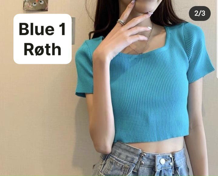 Áo thun croptop nữ cổ vuông, đơn giản mà lại cute, chất vải nhung êm mịn thoáng mát, cho các nàng tung tăng bay nhảy mùa hè cực thích