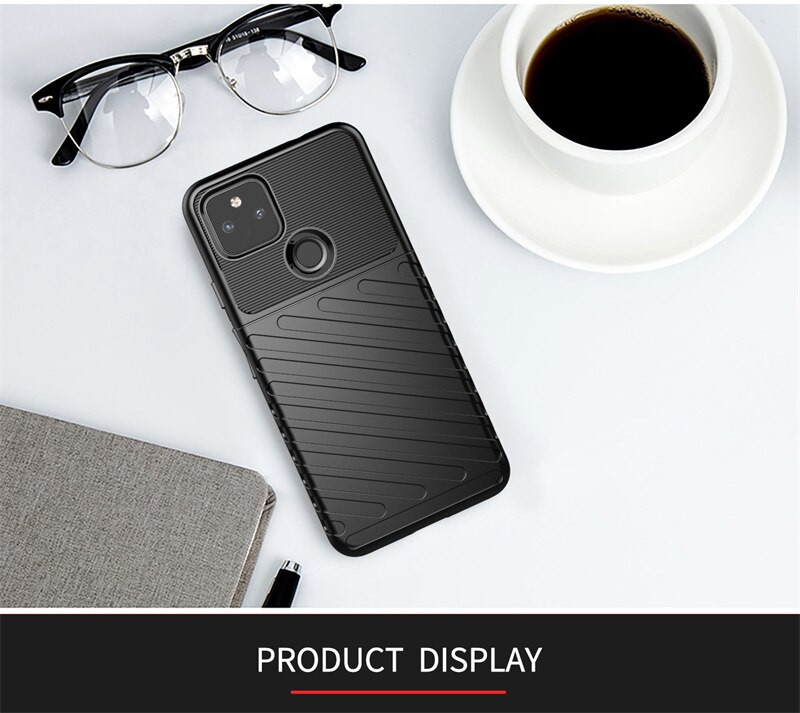 Ốp lưng chống sốc dạng vân chéo dành cho google pixel 4a5g/5/5a5g