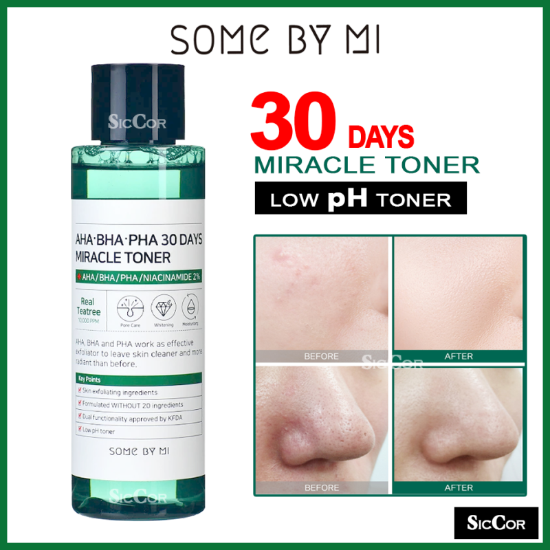 [HCM]Tea Tree Plant Acne Treatment Solution AHA BHA PHA 30 Days Miracle Skin Toner Serum Hydration Moisturizing Soothes Acne Inflammation Oil Control Firming Skin Care Toner for Unisex[LACHEER]