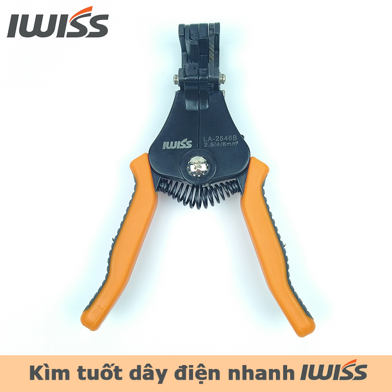 Kìm tuốt dây điện nhanh iwiss la-2546b