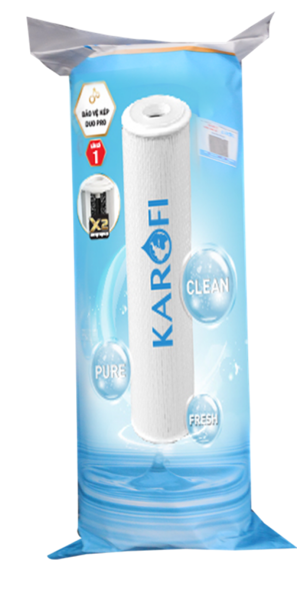 Lõi lọc nước số 1 karofi smax duo 1 bảo vệ kép duo pro - máy lọc nước gia đình karofi chính hãng