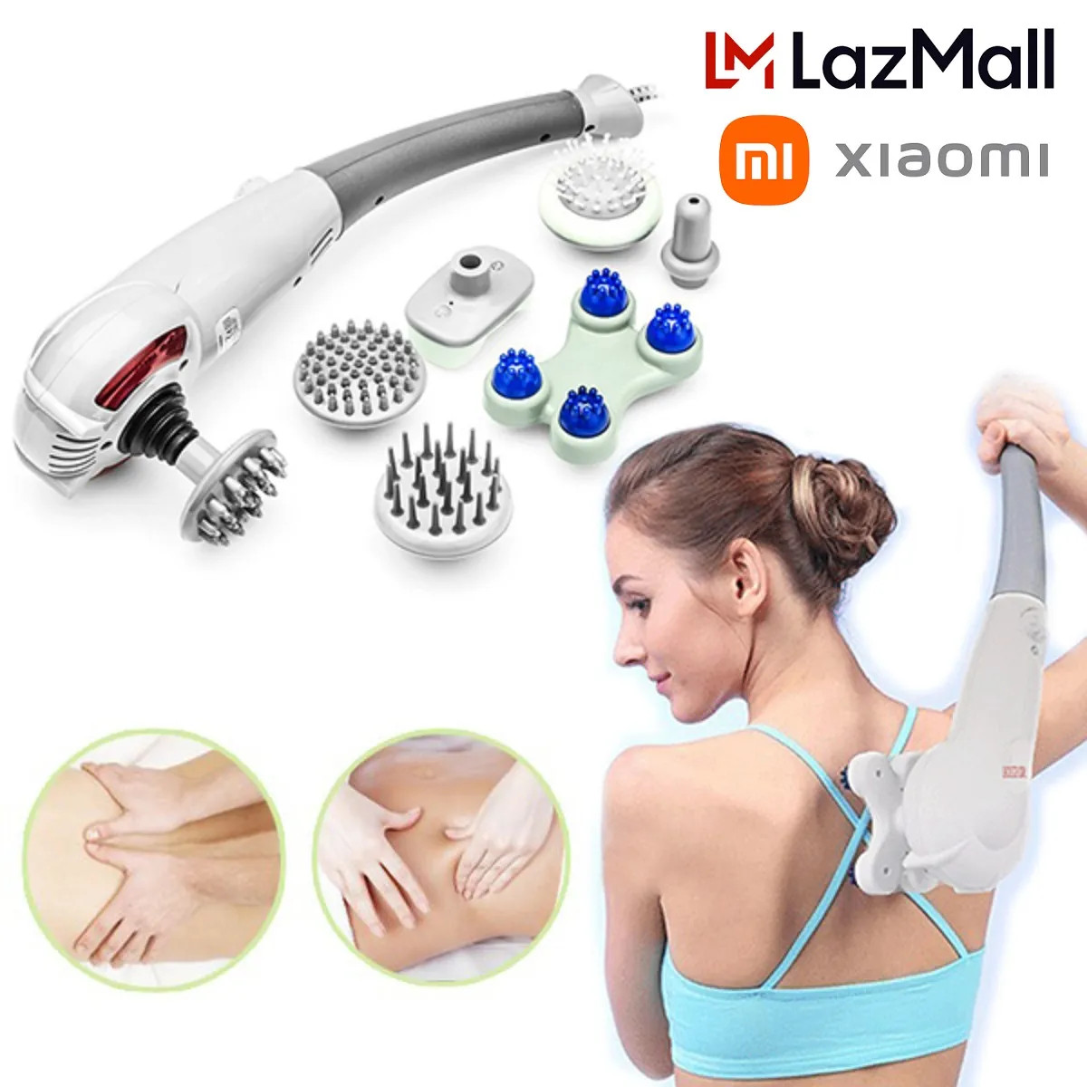 (LazMall-HCM) LazMall Chính Hãng Máy massage cầm tay 7 đầu Nhật Bản .Máy Massage Cầm Tay Nhật Bản .Máy Massage Cầm Tay 7 Đầu Magic King Massager thế hệ mới Giúp Thư Giãn Thần Kinh, Giảm Đau Nhức Cơ Bắp, Day Huyệt, Giải Tỏa Mệt Mỏi, Lưu Thông Máu