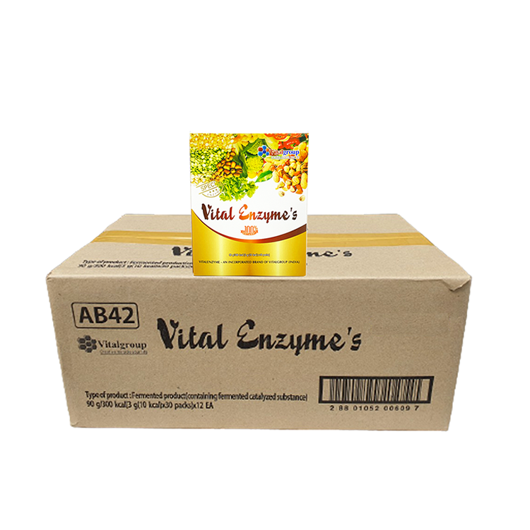 1 thùng 12 hộp vital enzyme s cửa sổ vàng chính hãng hàn quốc 1