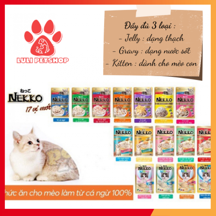 Pate nekko cho mèo 🌟nhập khẩu thái lan🌟 03 loại đa dạng