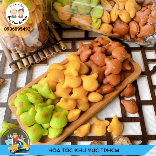 Bánh gấu nhân kem mix 3 vị 500 g - caramel - socola - matcha - ông tám bà tám - hỏa tốc hồ chí minh