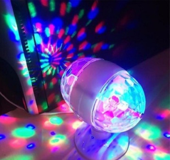 Đèn LED 7 màu vũ trường cảm ứng nhạc đèn LED xoay 7 màu sân khấu chớp,,đèn chớp 7 màu đèn trang trí đèn Led karaoke đèn Led vũ trường đèn cảm ứng âm thanh ( 2 đầu)