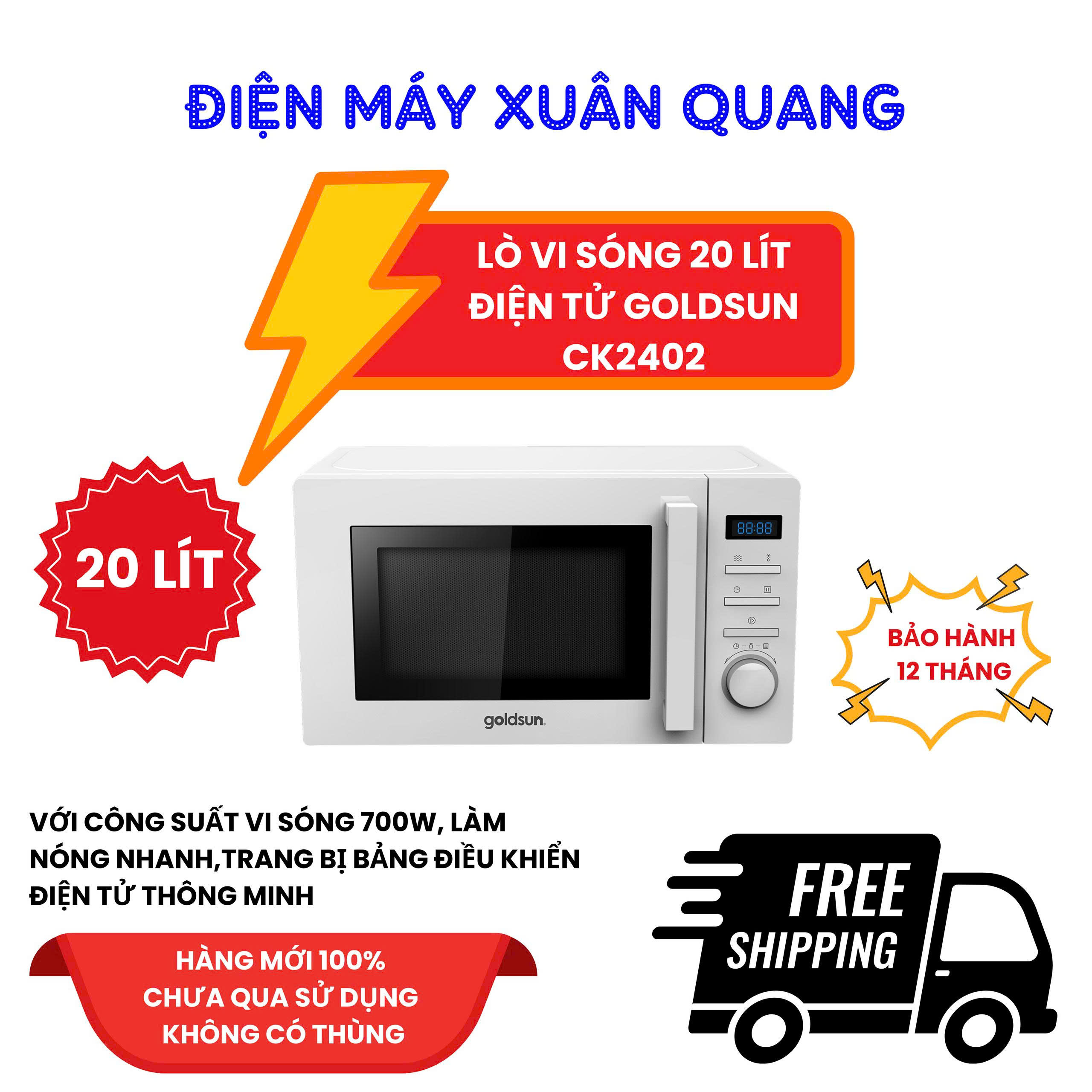 Lò Vi Sóng 20L Điện Tử Goldsun CK2402