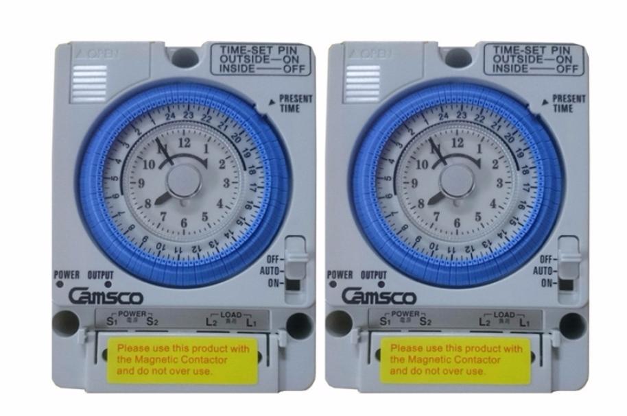 Bộ 2 Timer Camsco 24h (Rơ le thời gian 24h camsco) TB35 kèm pin