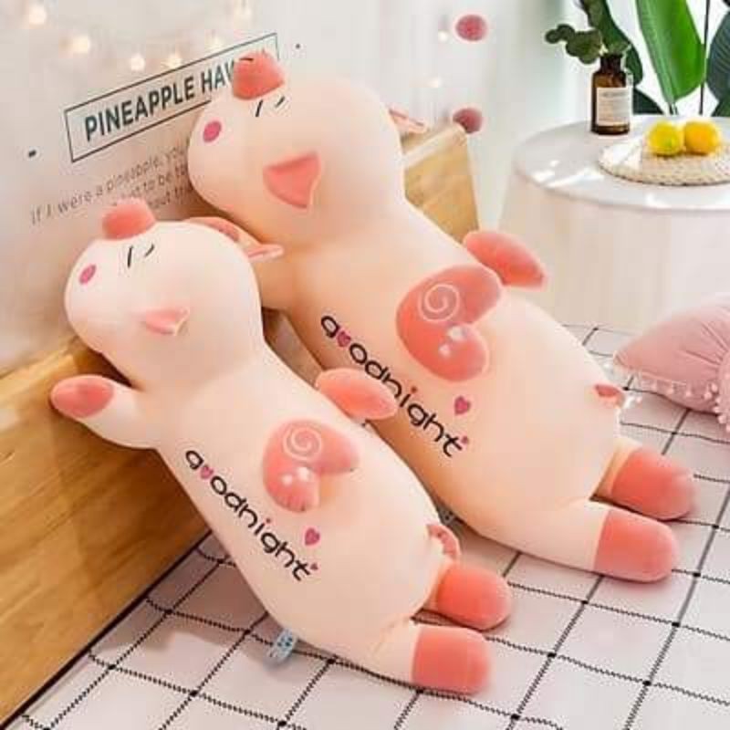 Gấu bông heo cánh tiên  mũi hồng , Gối ôm con heo có cánh tiên Siêu mềm mịn