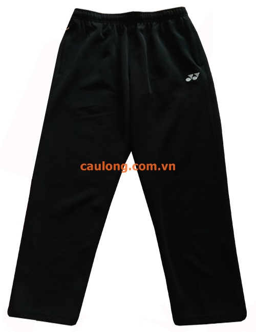 Quần dài cầu lông nam yonex logo đen trơn