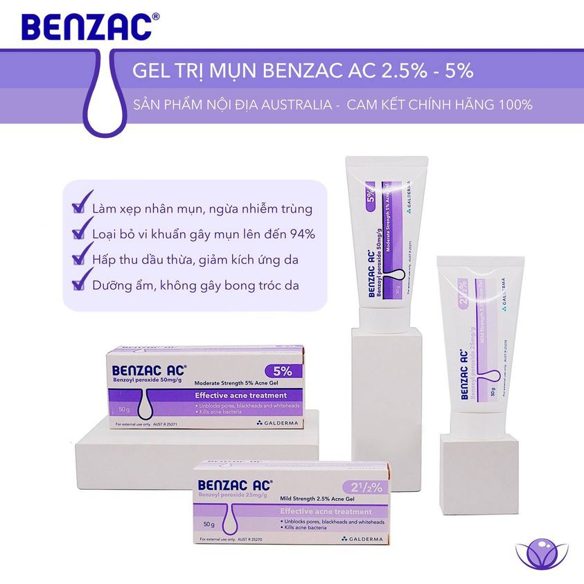 Gel chấm mụn Benzac AC 2.5%