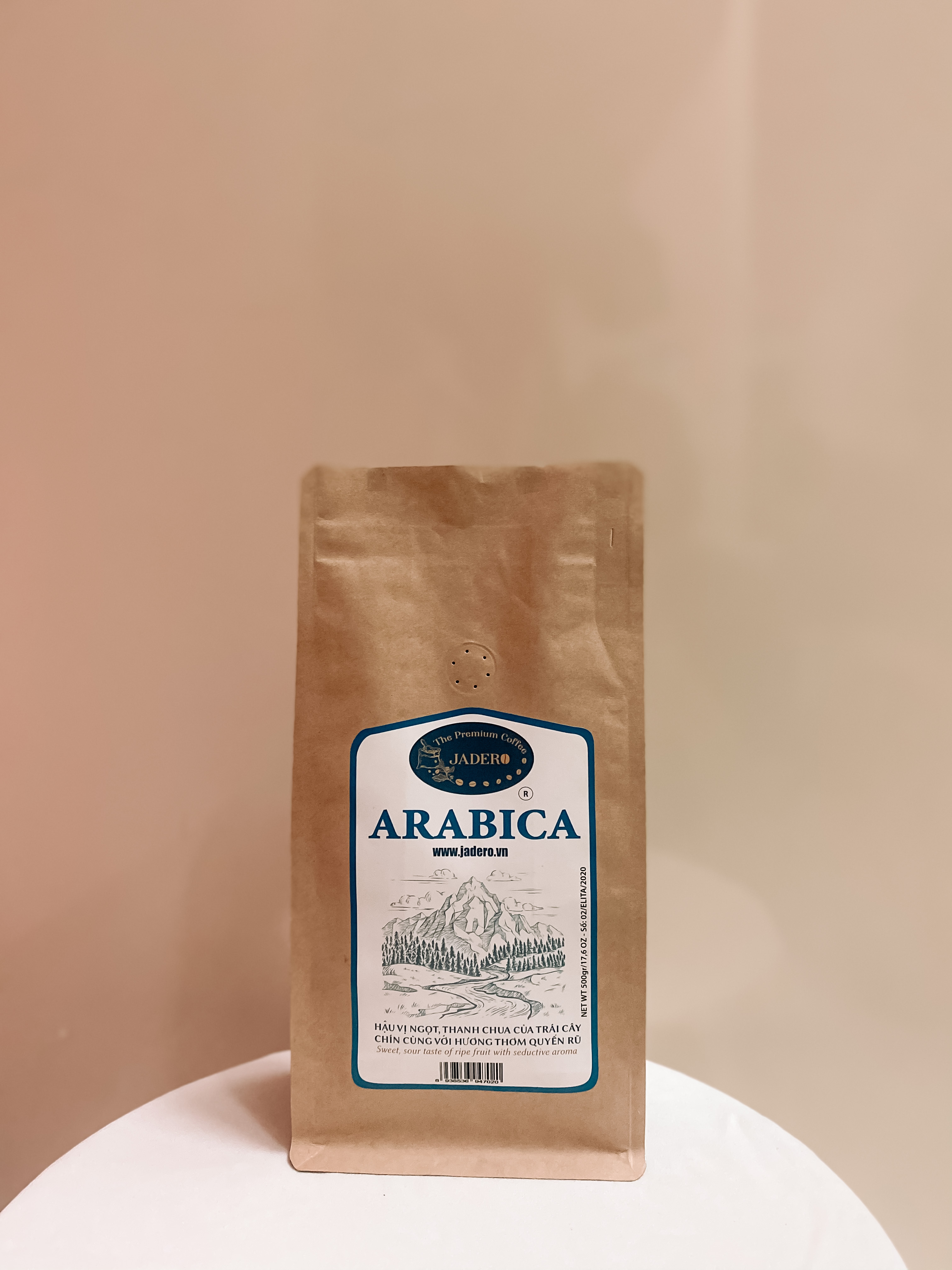 Arabica cafe nguyên hạt pha máy rang mộc Cầu Đất, Đà Lạt - Lâm Đồng 500Gr