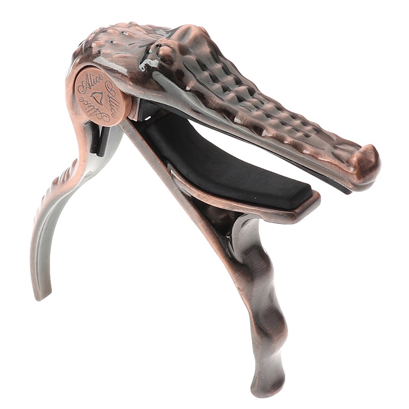 Kẹp capo guitar cá sấu alice a007g/br