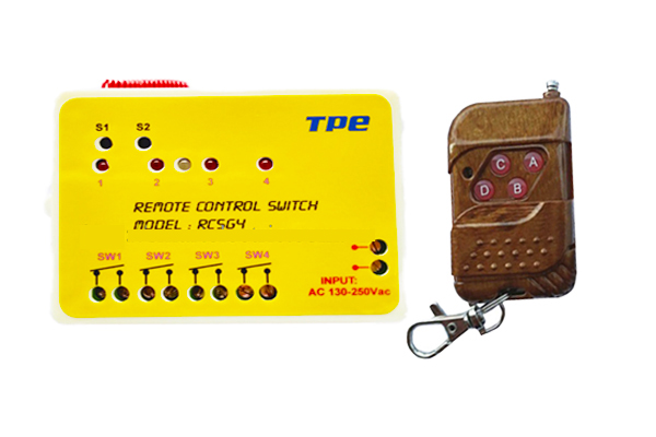 Combo 1 rơ le điều khiển từ xa điều khiển 4 kênh rc5g4 + 1 remote rm04
