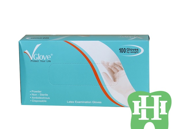 [HCM]Găng tay y tế có bột VGloves hộp 100 cái size S