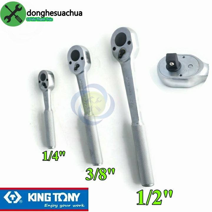 Bộ ba cần siết tự động 1/4-3/8-1/2 kingtony 143812